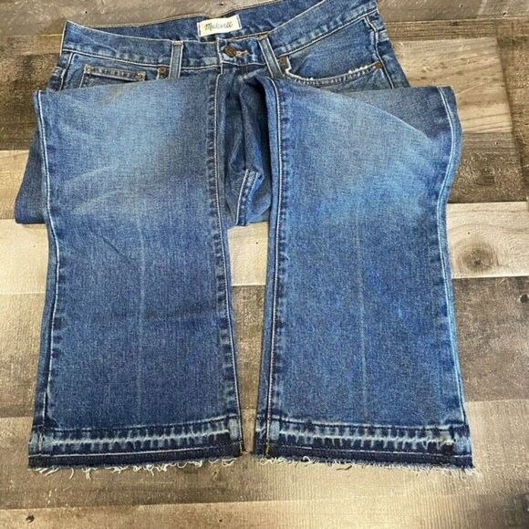 EUC Madewell Retro Crop Bootcut Jeans 28 raw hem - Picture 8 of 8